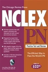 Book cover of Chicago Review Press NCLEX-PN Practice Test and Review (3rd ed.) by Linda Waide
