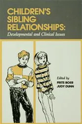 Book cover of Children's Sibling Relationships by Frits Boer