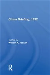 Book cover of China Briefing, 1992 by William A Joseph