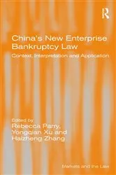 Book cover of China's New Enterprise Bankruptcy Law by Yongqian Xu