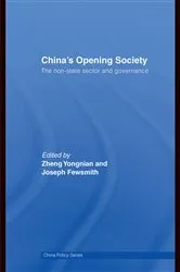 Book cover of China's Opening Society by Zheng Yongnian