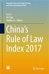 Book cover of China’s Rule of Law Index 2017 by Lin Li