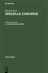 Book cover of Chirurgie des Kopfes by Gerhard Grundmann