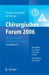 Book cover of Chirurgisches Forum 2006 für experimentelle und klinische Forschung by M.W. Laschke
