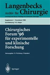 Book cover of Chirurgisches Forum ’96 fur experimentelle und klinische Forschung by D. Birk
