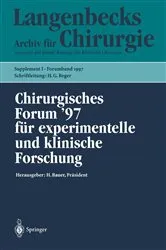 Book cover of Chirurgisches Forum ’97 für experimentelle und klinische Forschung by D. Birk