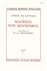 Book cover of Choix de lettres à Malwida von Meysenbug by Unknown