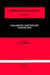Book cover of Cholinergic Function and Dysfunction by Unknown
