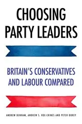 Book cover of Choosing party leaders by Andrew Denham