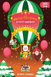 Book cover of Christmas Activity Workbook for Kids by Beth Costanzo