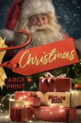 Book cover of Christmas picture book LARGE PRINT. Large print christmas books with magical christmas pictures for young and old!: Christmas pictures by Rowan Travis