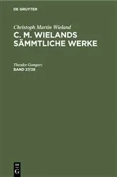 Book cover of Christoph Martin Wieland: C. M. Wielands Sämmtliche Werke. Band 27/28 by Christoph Martin Wieland