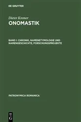 Book cover of Chronik, Namenetymologie und Namengeschichte, Forschungsprojekte by Unknown