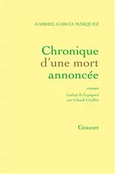 Book cover of Chronique d'une mort annoncée by Gabriel García Márquez