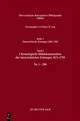 Book cover of Chronologische Bilddokumentation der österreichischen Zeitungen 1621–1795 by Helmut W. Lang