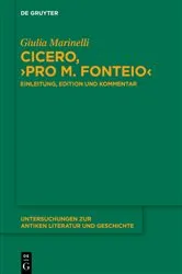 Book cover of Cicero, ›Pro M. Fonteio‹ by Giulia Marinelli
