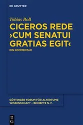 Book cover of Ciceros Rede ›cum senatui gratias egit‹ by Tobias Boll