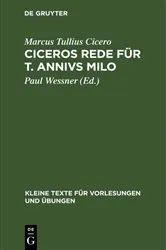Book cover of Ciceros Rede für T. Annivs Milo (2nd ed.) by Marcus Tullius Cicero