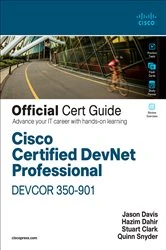 Book cover of Cisco Certified DevNet Professional DEVCOR 350-901 Official Cert Guide by Hazim Dahir