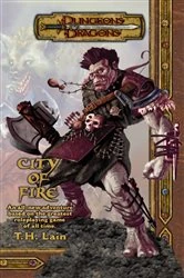 Book cover of City of Fire by T. H. Lain