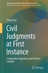 Book cover of Civil Judgments at First Instance by Zhixun Cao