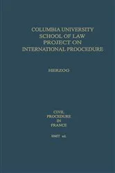 Book cover of Civil Procedure in France by Peter E. Herzog