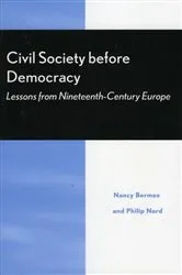 Book cover of Civil Society Before Democracy by Nancy Bermeo
