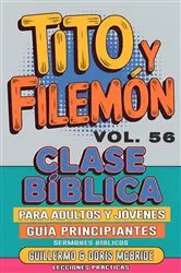 Book cover of Clase Bíblica para Adultos y Jóvenes Guía Principiantes - Tito y Filemón by Unknown