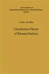 Book cover of Classification Theory of Riemann Surfaces by Unknown