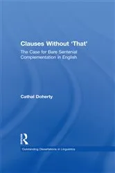 Book cover of Clauses Without 'That' by Cathal Doherty