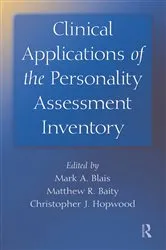 Book cover of Clinical Applications of the Personality Assessment Inventory by Mark A. Blais