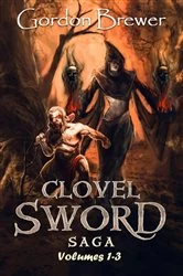 Book cover of Clovel Sword Saga by Gordon Brewer