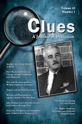 Book cover of Clues: A Journal of Detection, Vol. 42, No. 1 (Spring 2024) by Caroline Reitz