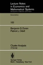 Book cover of Cluster Analysis by B. S. Duran