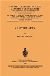 Book cover of Cluster Sets by Kiyoshi Noshiro