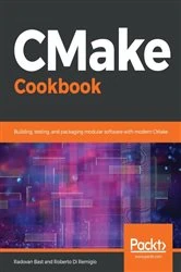 Book cover of CMake Cookbook by Radovan Bast