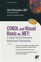 Book cover of COBOL and Visual Basic on .NET by Chris L. Richardson
