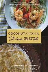 Book cover of Coconut. Ginger. Shrimp. Rum. by Brigid Washington