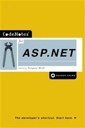 Book cover of CodeNotes for ASP.NET by Gregory Brill