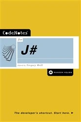 Book cover of CodeNotes for J# by Gregory Brill