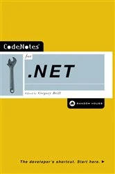 Book cover of CodeNotes for .NET by Gregory Brill