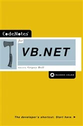 Book cover of CodeNotes for VB.NET by Gregory Brill