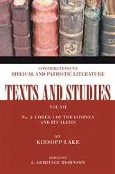 Book cover of Codex 1 of the Gospels and Its Allies by Kirsopp Lake