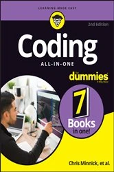 Book cover of Coding All-in-One For Dummies (2nd ed.) by Chris Minnick