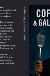 Book cover of Coffee, Guns, & Galactic Gumbo by Matthew Petchinsky