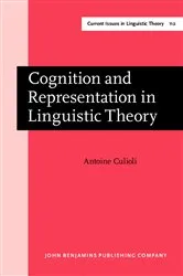 Book cover of Cognition and Representation in Linguistic Theory by Antoine Culioli