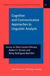 Book cover of Cognitive and Communicative Approaches to Linguistic Analysis by Ellen Contini-Morava