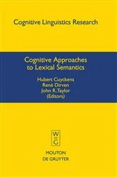 Book cover of Cognitive Approaches to Lexical Semantics by Hubert Cuyckens