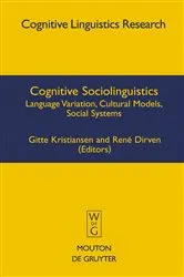 Book cover of Cognitive Sociolinguistics by Unknown