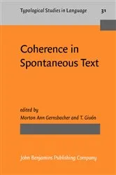 Book cover of Coherence in Spontaneous Text by Morton Ann Gernsbacher
